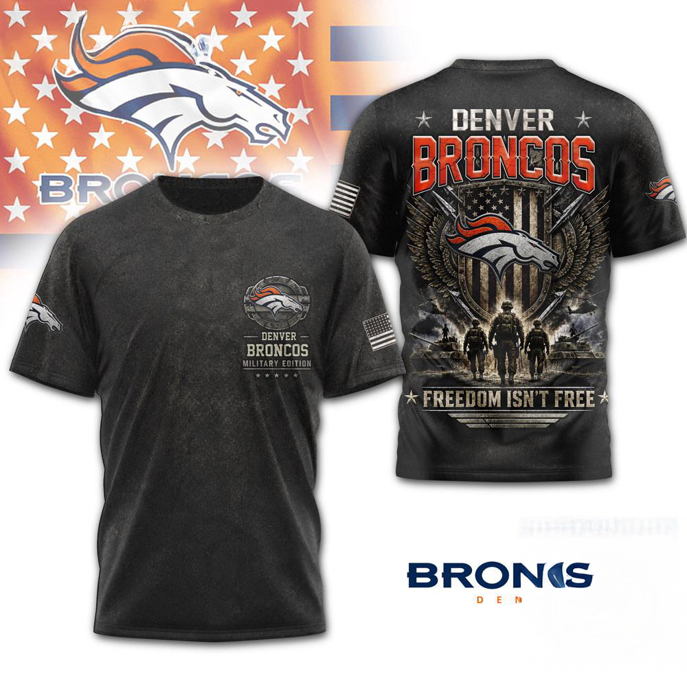 Denver Broncos NFL Girl Heart Helmet 3D Graphic T Shirt