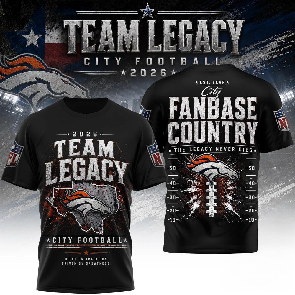 Denver Broncos NFL Gridiron Dynasty Limited Edition 3D Fan Shirt