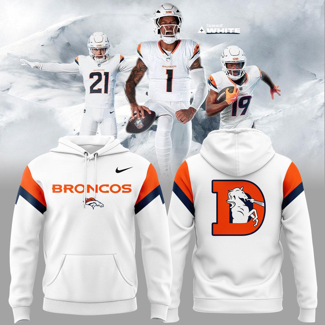 Denver Broncos White Out Limited Fan Hoodie Collection