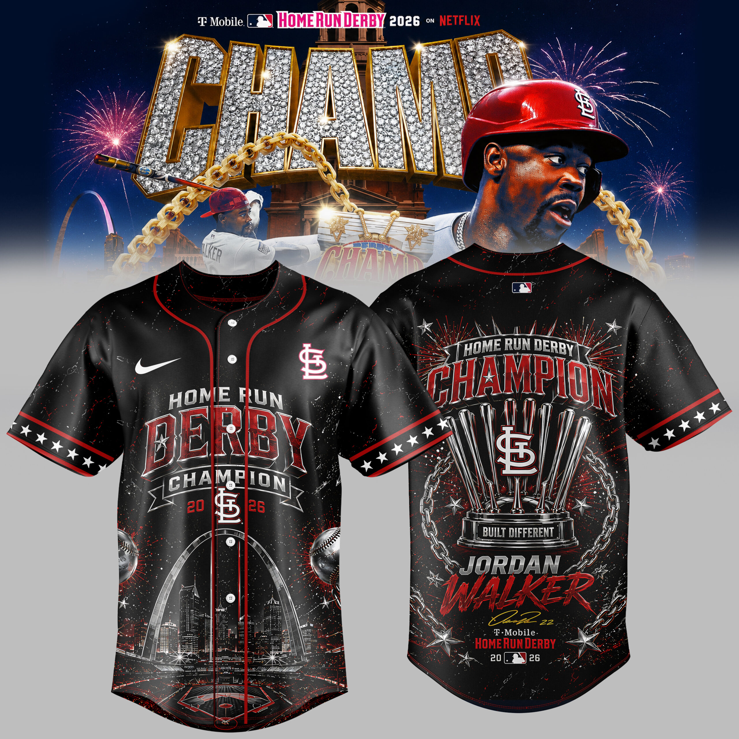 Derby Champion 2026 Collector Fan Baseball Jersey