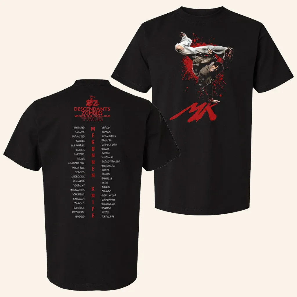 Descendants Zombies Worlds Collide Tour Merch Mekonnen Knife Cast TShirt Gifts For Him