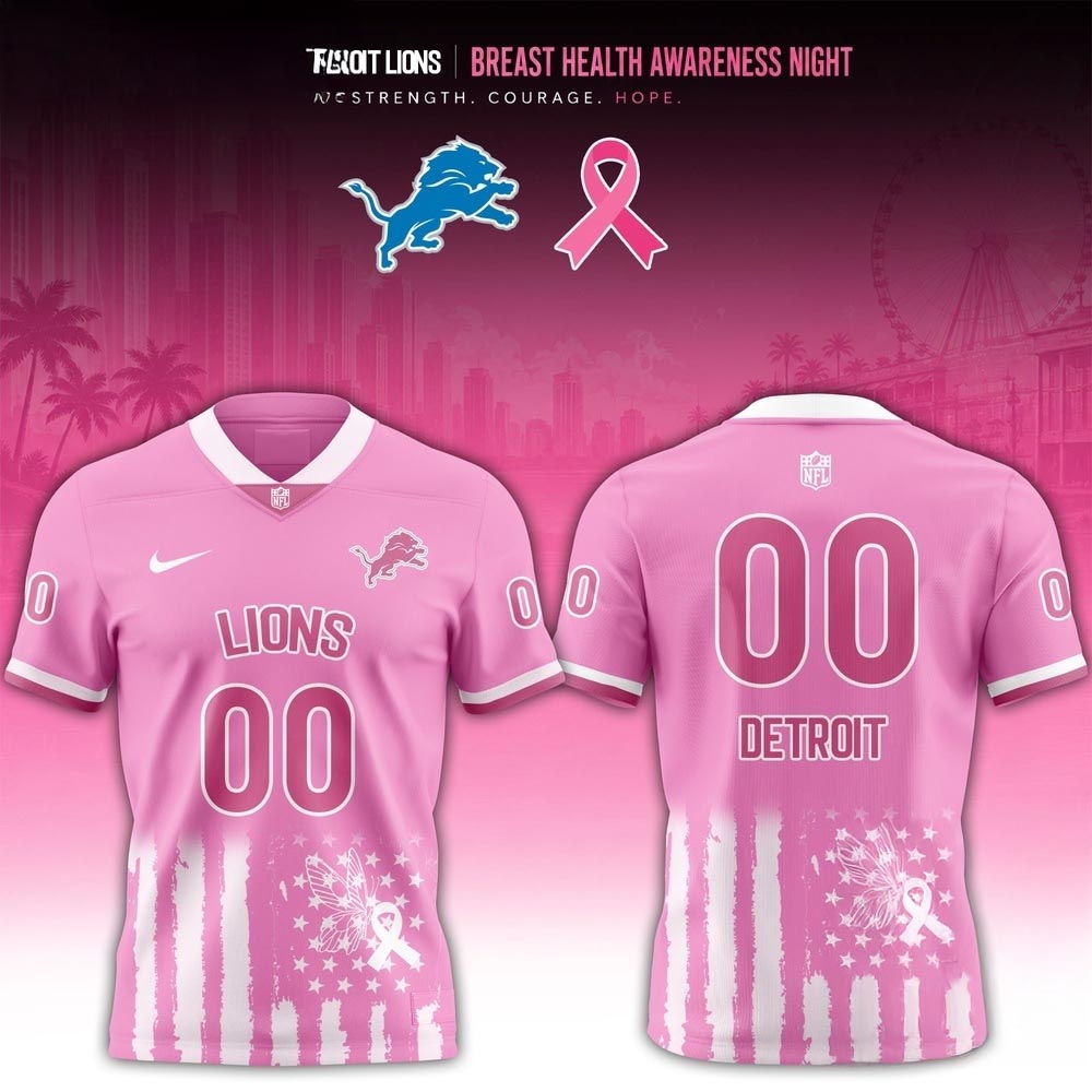 Detroit Lions 2026 Breast Health Awareness Night Limited Edition Football Jersey Awareness Fan Apparel 1 - Unicasport Detroit Lions 2026 Breast Health Awareness Night Limited Edition Football Jersey Awareness Fan Apparel