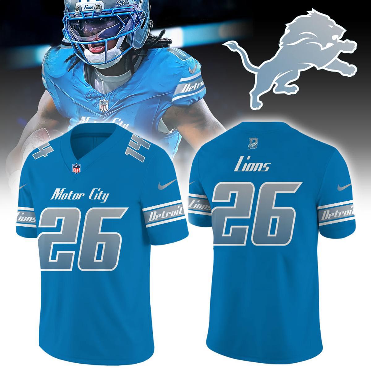 Detroit Lions 2026 Rivalries Full Throttle Personalized Football Jersey Custom Name Number Fan Apparel 2 - Unicasport Detroit Lions 2026 Rivalries Full Throttle Personalized Football Jersey Custom Name Number Fan Apparel