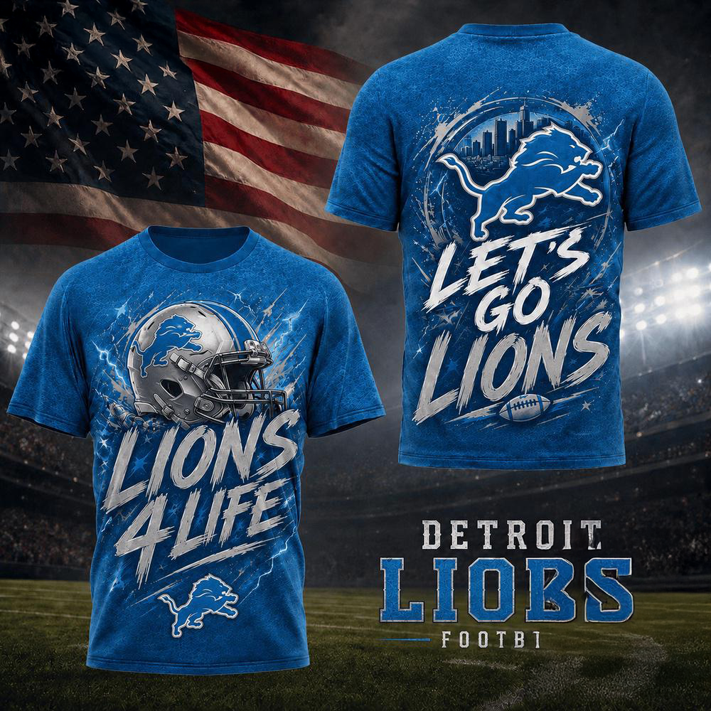 Detroit Lions NFL Fan For Life Limited Edition 3D Shirt