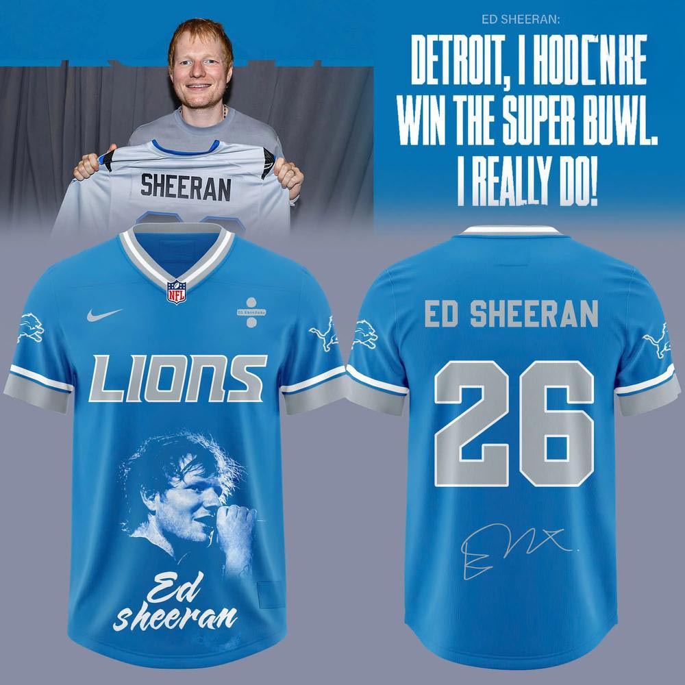 Detroit Lions x Ed Sheeran Edition 2026 Graphic Football Jersey Concert Fan Edition 1 - Unicasport Detroit Lions x Ed Sheeran Edition 2026 Graphic Football Jersey Concert Fan Edition