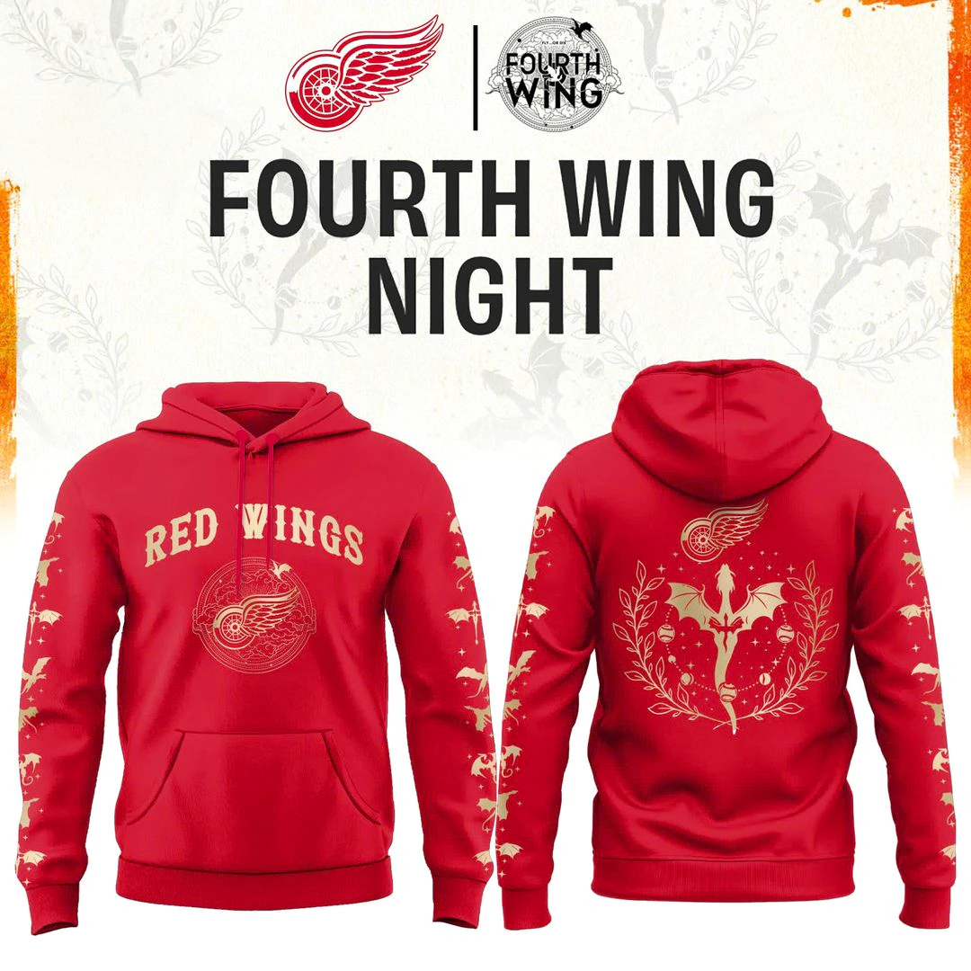 Detroit Red Wings Fourth Wing Night 2026 Edition Hoodie