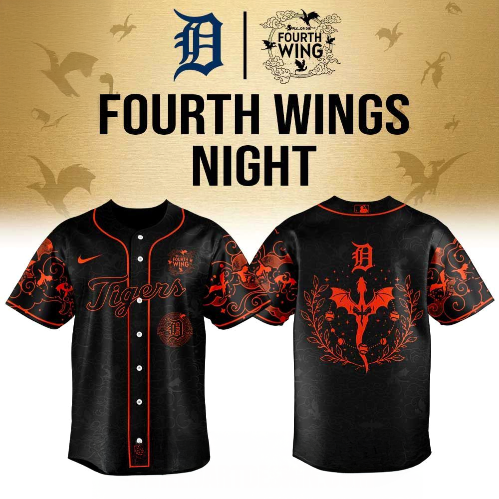 Detroit Tigers Fourth Wings Night 2026 Jersey