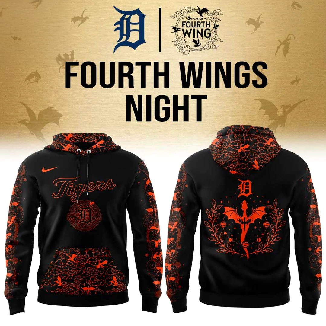 Detroit Tigers Fourth Wings Night Special Edition Hoodie