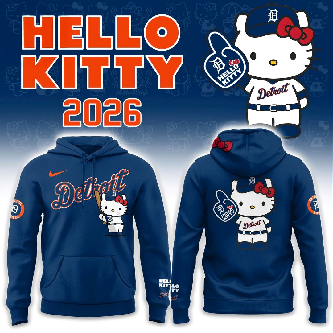 Detroit Tigers Hello Kitty Night Edition Hoodie