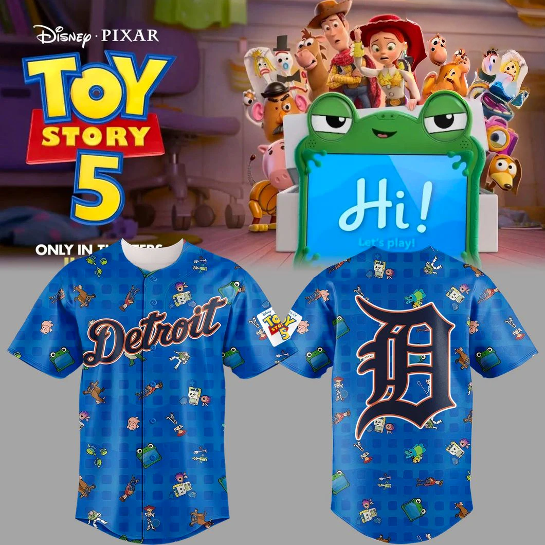 Detroit Tigers Toy Story 5 Limited Edition Baseball Jersey