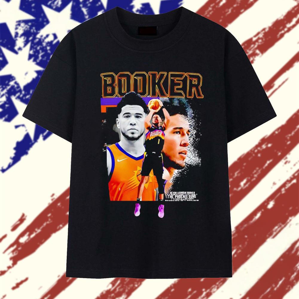 Devin Booker Phoenix Suns Vintage Basketball Graphic T Shirt