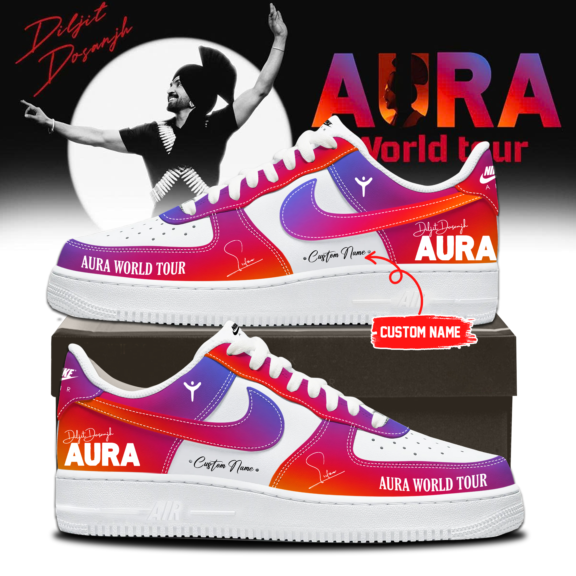 Diljit Dosanjh AURA World Tour 2026 Collector Fan Sneakers Collection2