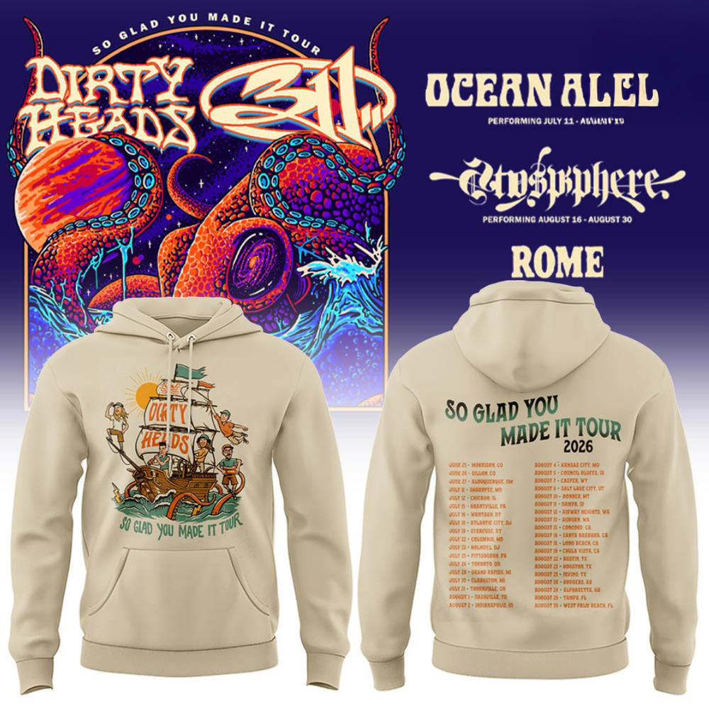 Dirty Heads x 311 So Glad You Made It Tour 2026 Hoodie