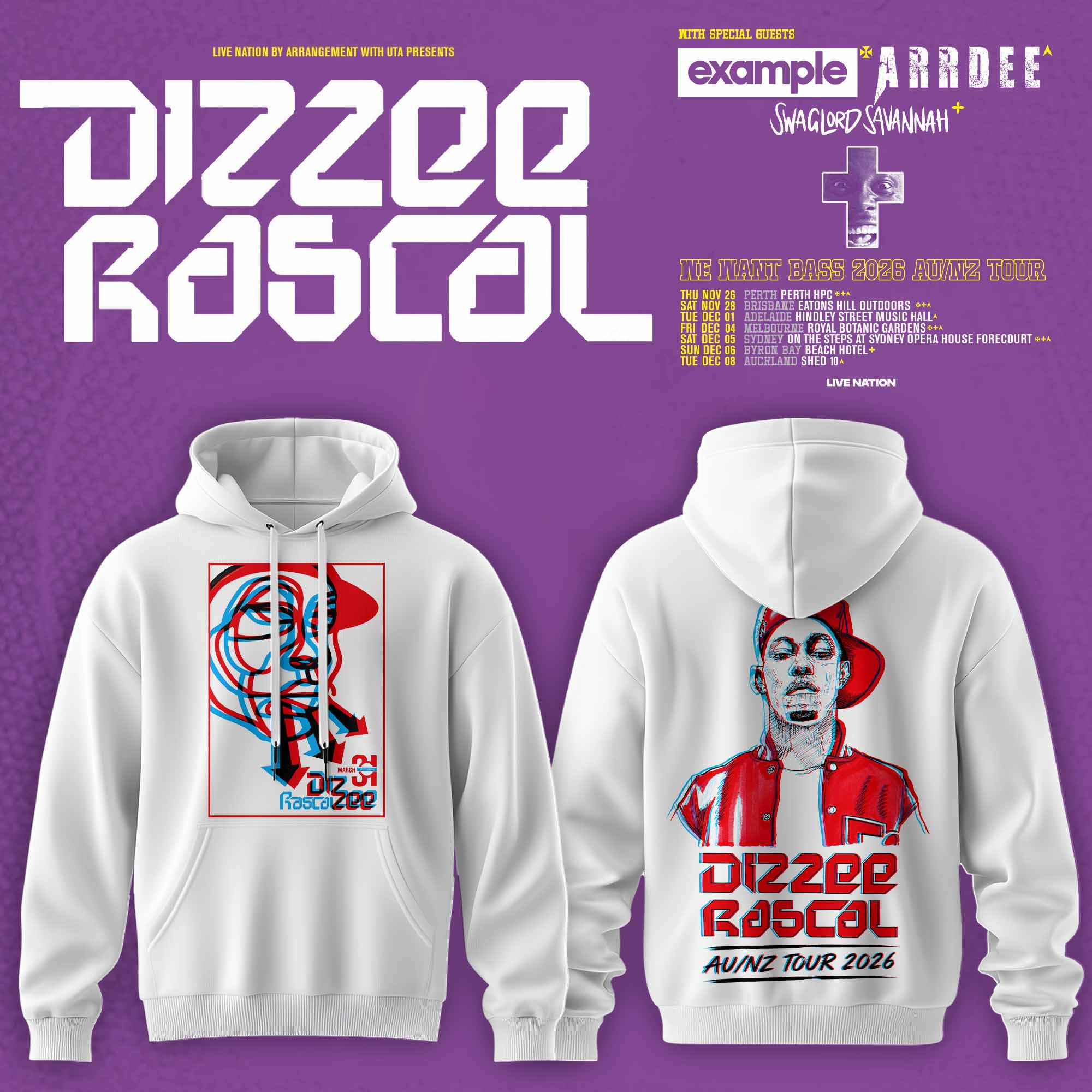 Dizzee Rascal We Want Bass Collection Collector Hoodie Edition