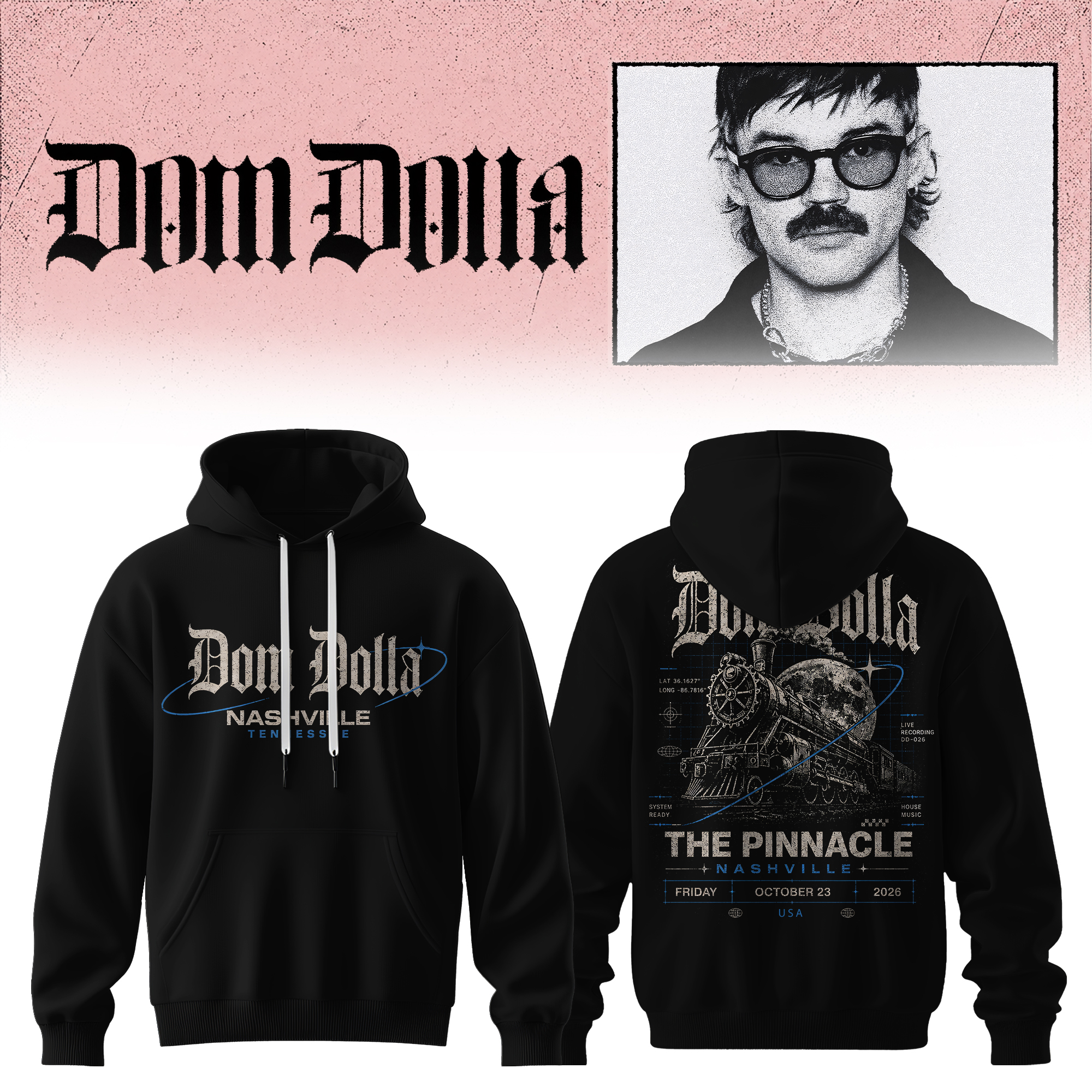 Dom Dolla Tour Collection Limited Edition Pullover Hoodie