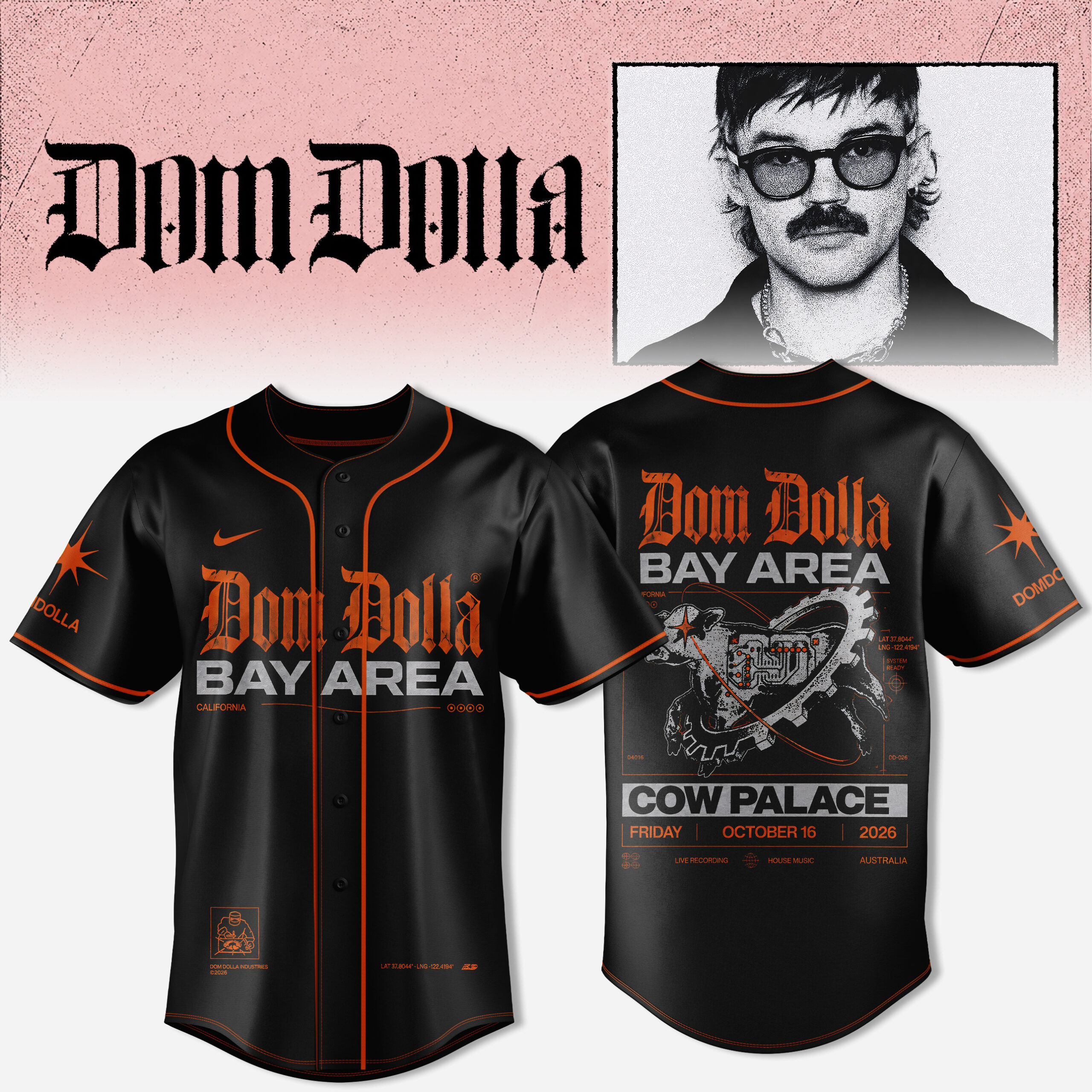 Dom Dolla Tour Collection Premium Signature Sports Jersey