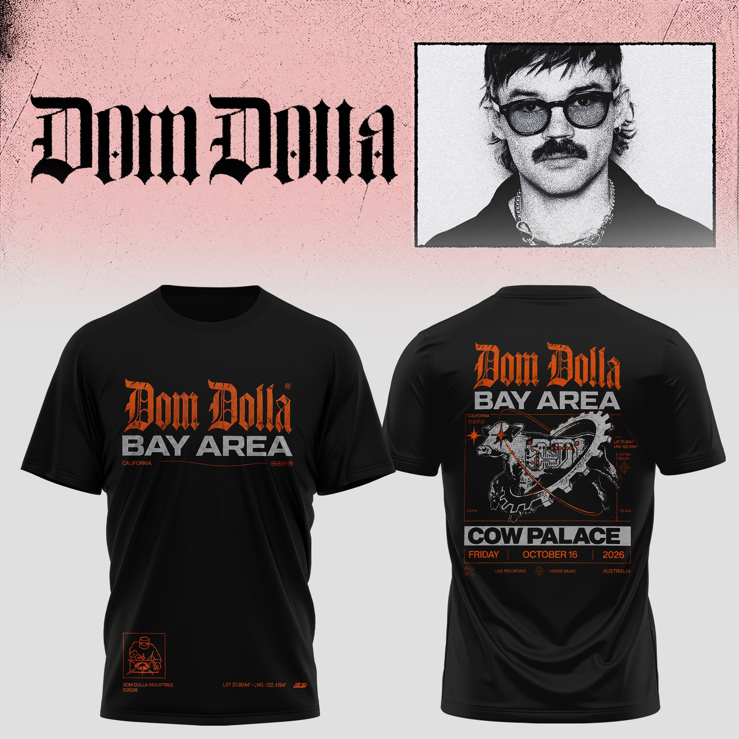 Dom Dolla Tour X Collection Baseball T Shirt 2026 Collector Edition