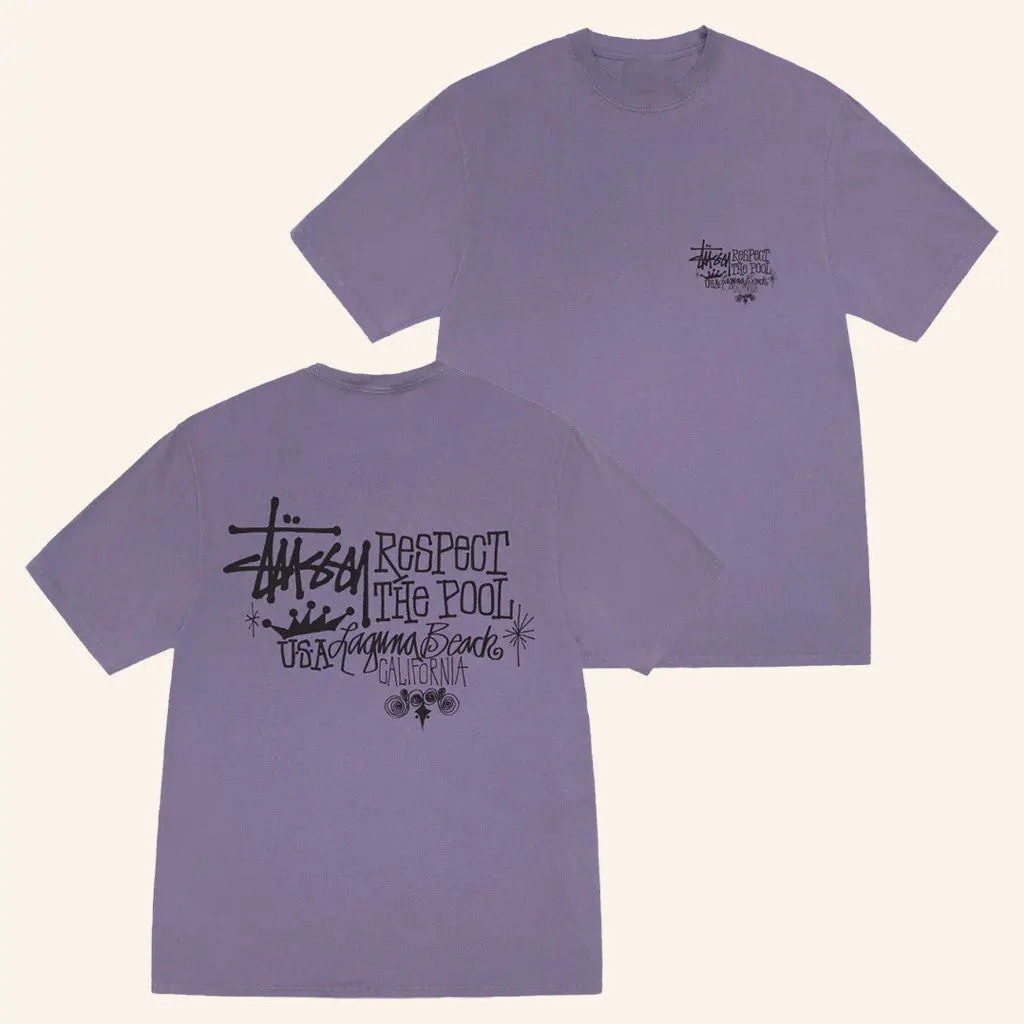Dover Street Market Merch Stussy Respect The Pool Pigment Dyed TShirt Gifts For Wife
