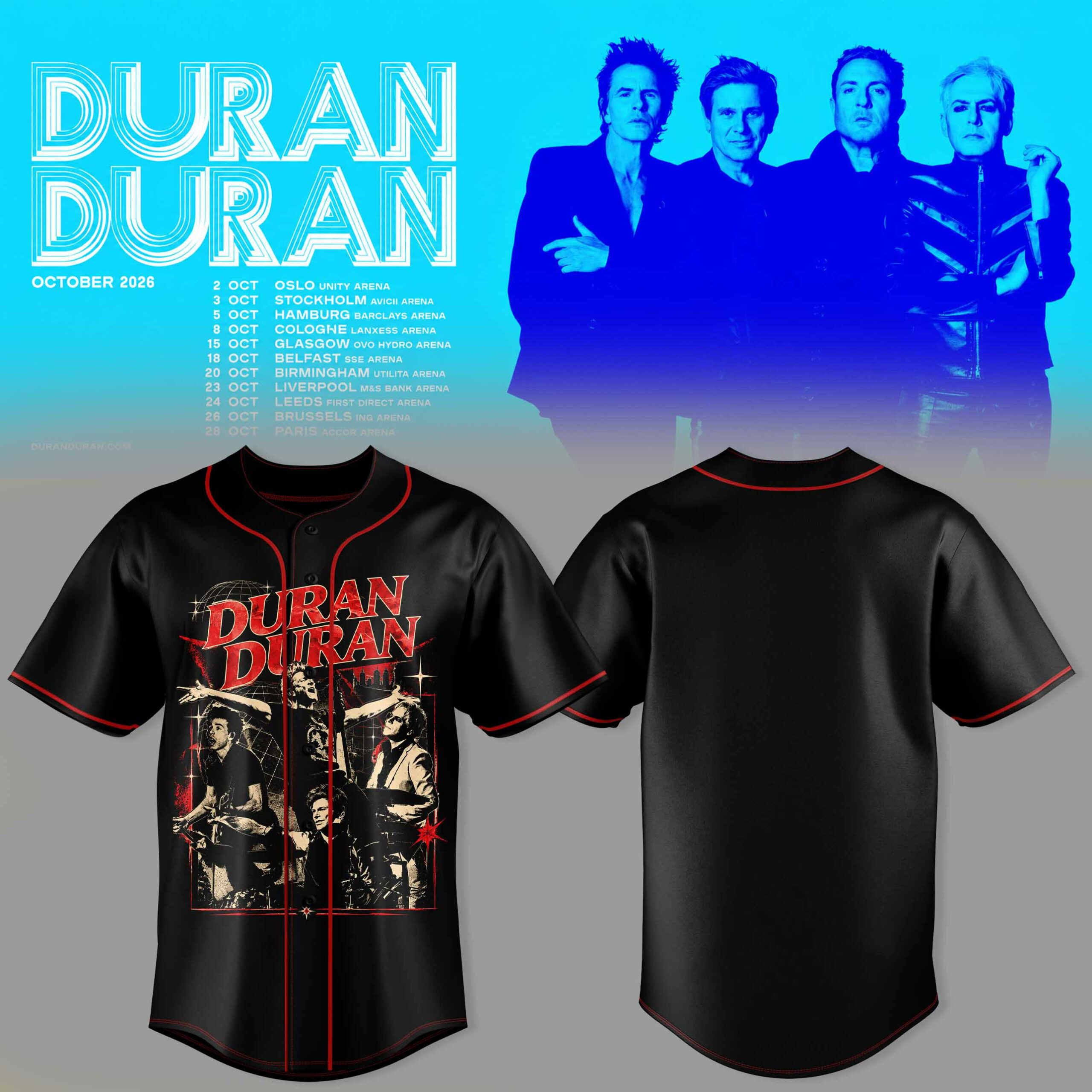 Drn Drn October 2026 Tour Graphic Baseball Jersey Concert Fanwear 2 - Unicasport Drn Drn October 2026 Tour Graphic Baseball Jersey Concert Fanwear