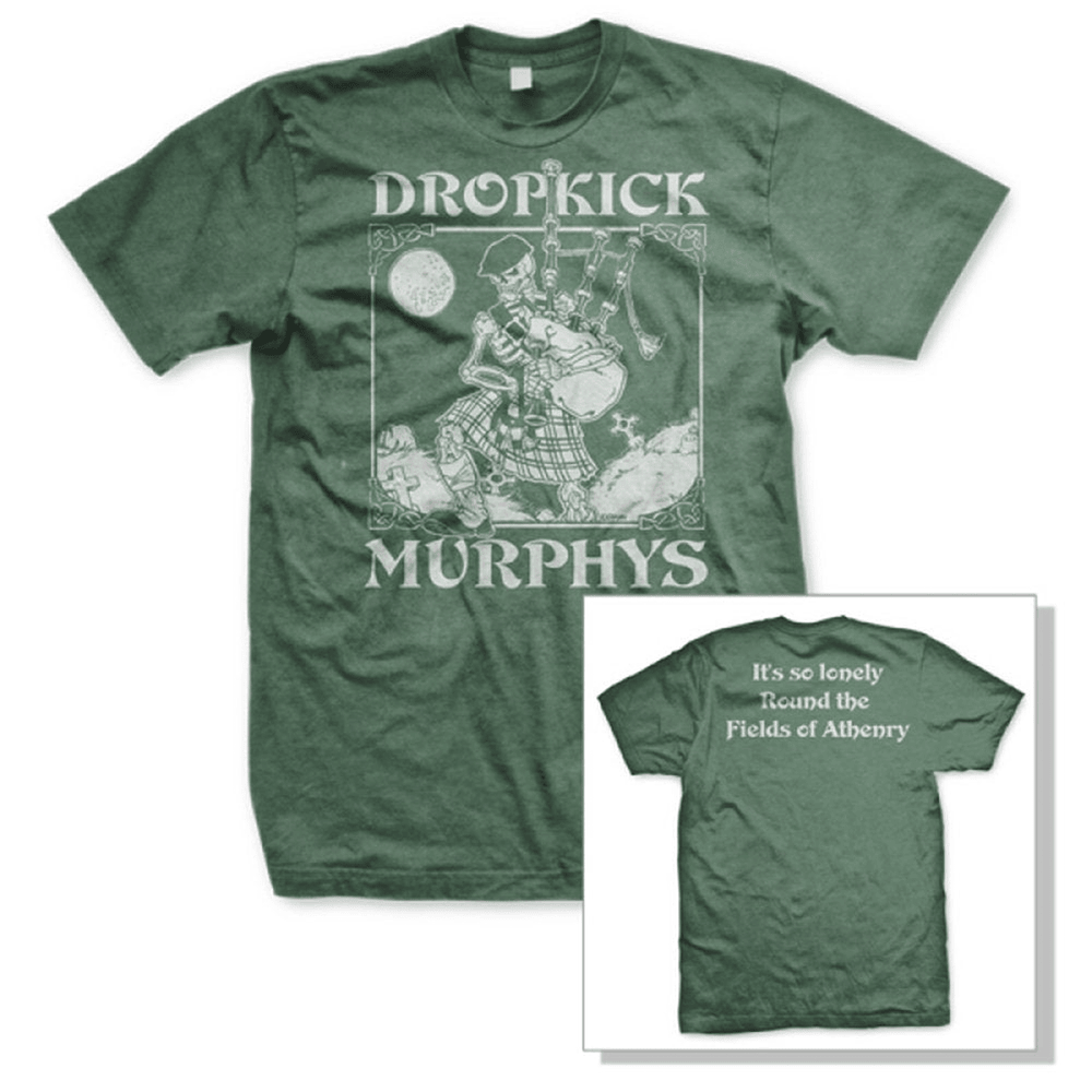 Dropkick Murphys Merch Dropkick Murphys Skeleton Piper TShirt Gifts For Rock Band Fans