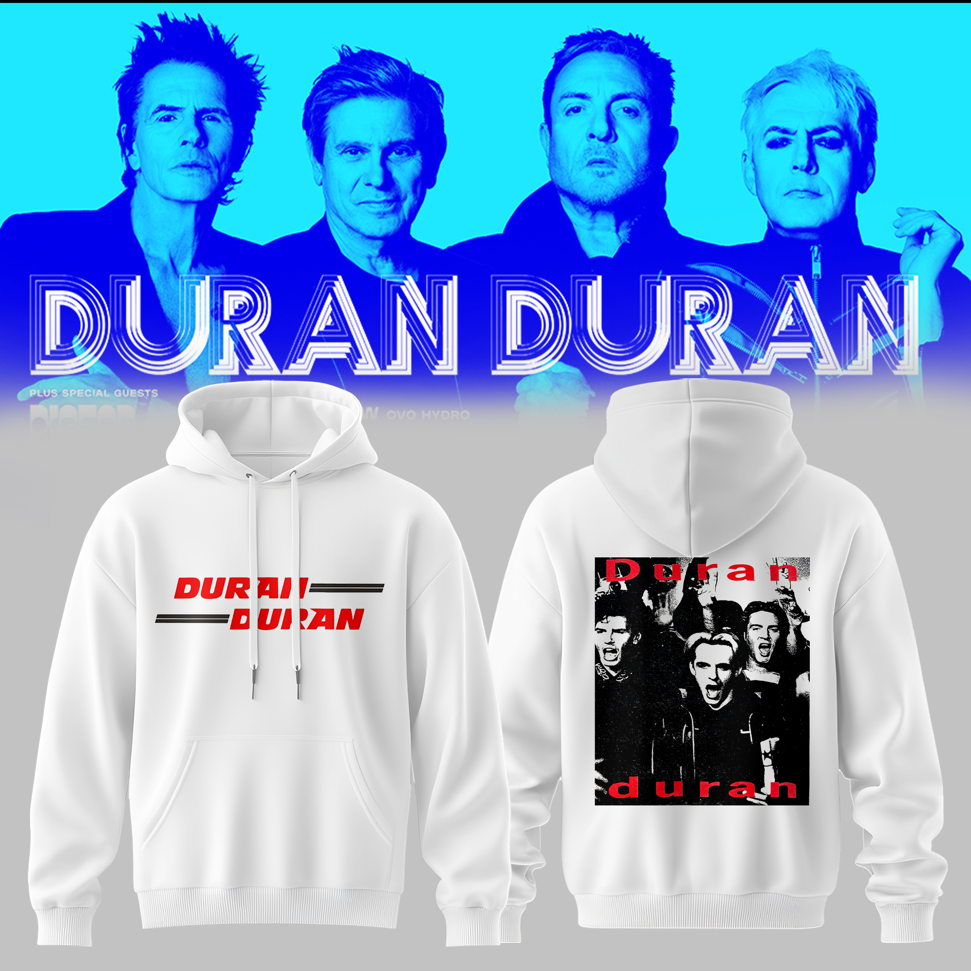 Duran Duran UK EU Autumn Tour 2026 Collector Hoodie Merchandise