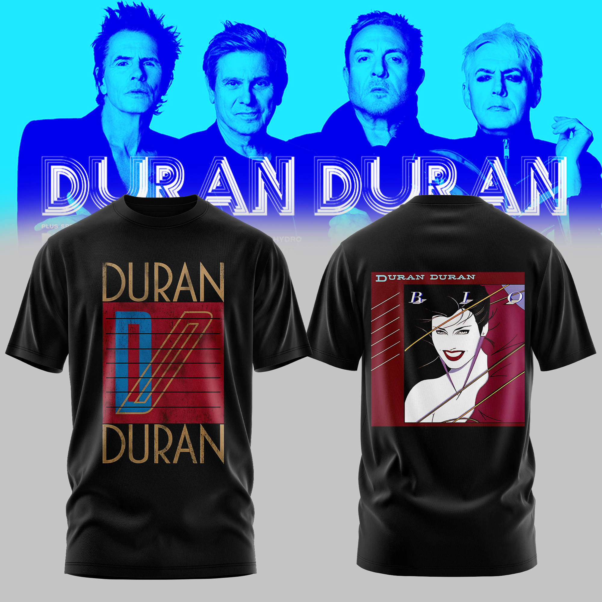 Duran Duran UK EU Autumn Tour 2026 Exclusive Concert Graphic T Shirt