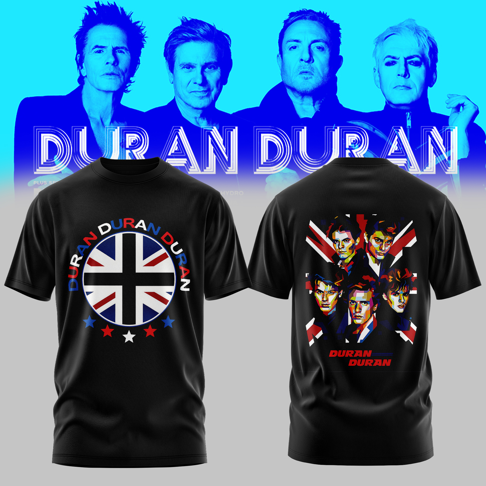 Duran Duran UK EU Autumn Tour 2026 Limited Fan Merchandise T Shirt