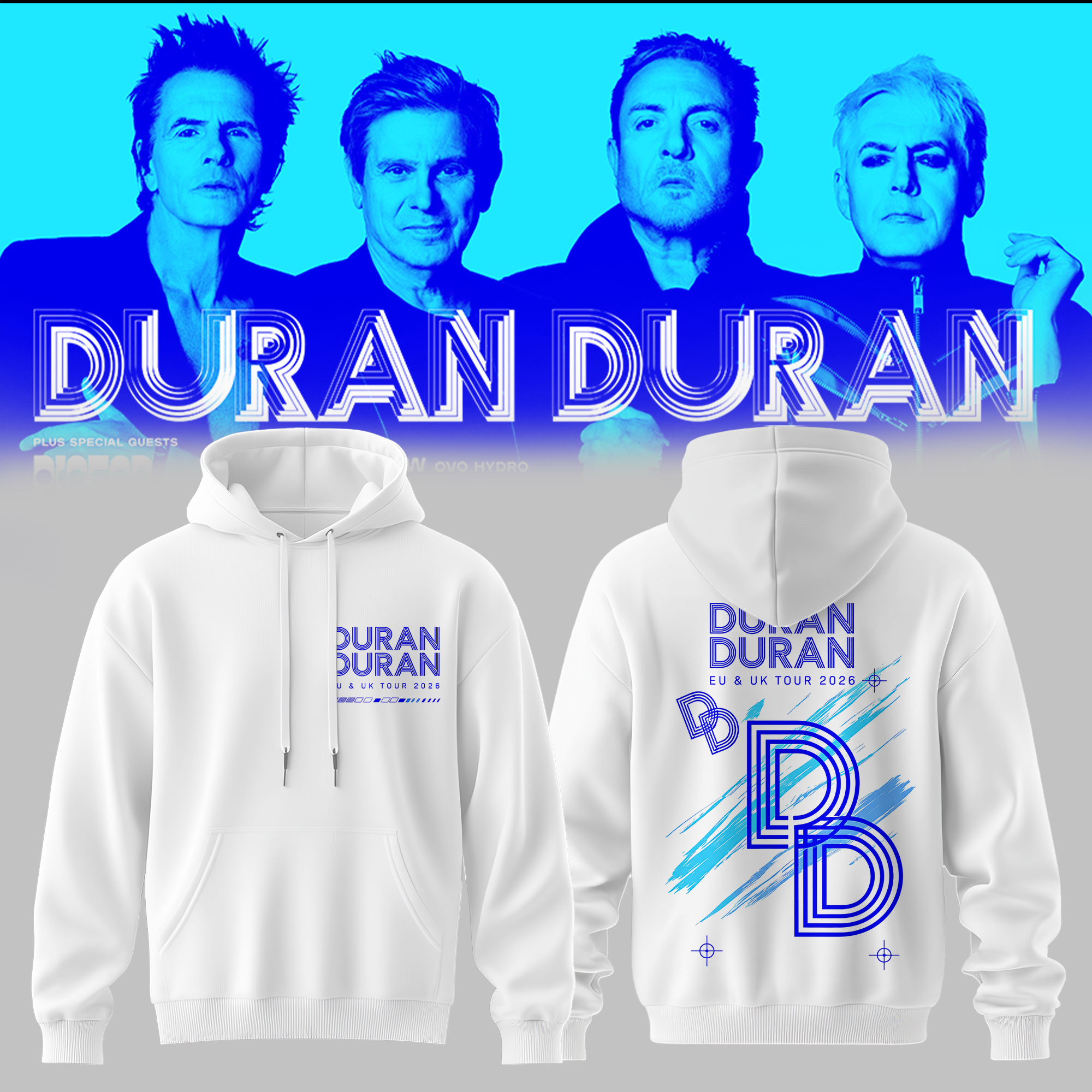Duran Duran UK EU Autumn Tour 2026 Premium Concert Hoodie