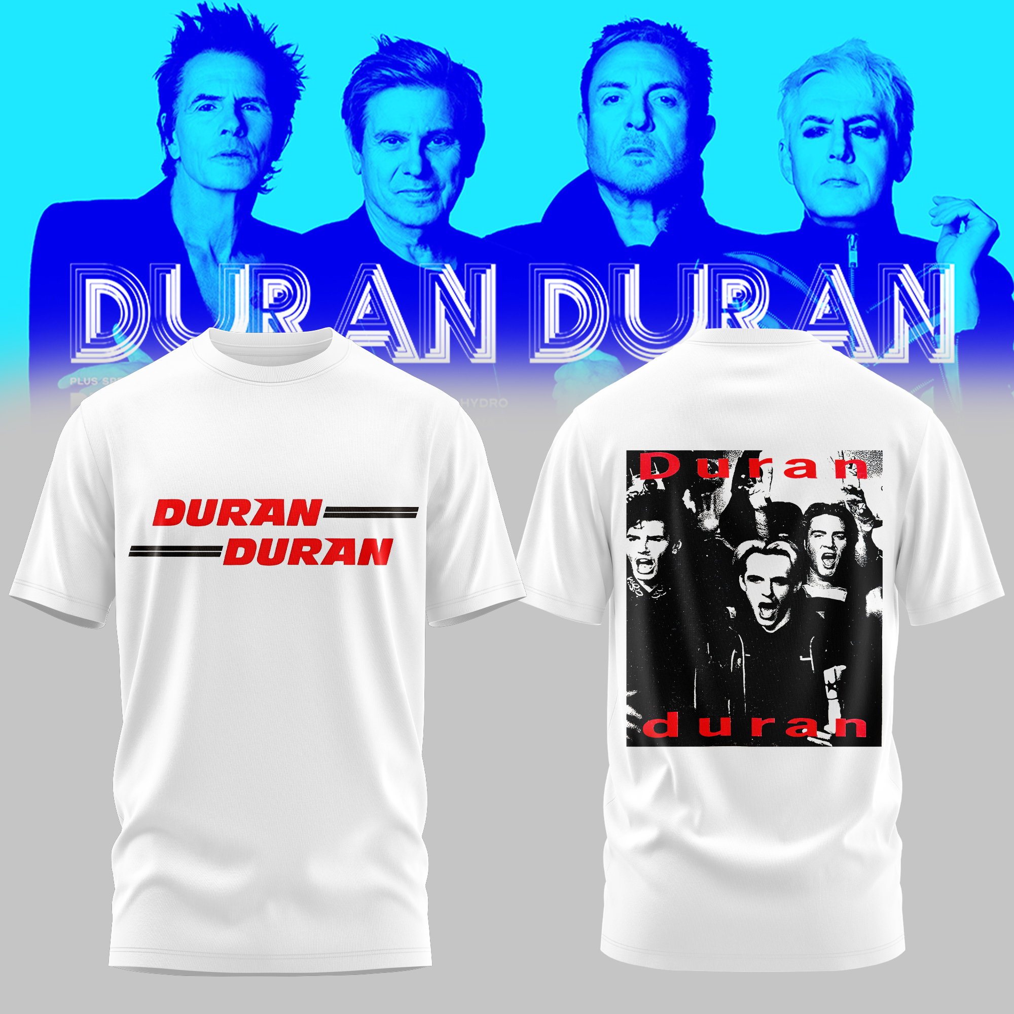 Duran Duran UK EU Autumn Tour 2026 Premium Fan Graphic T Shirt