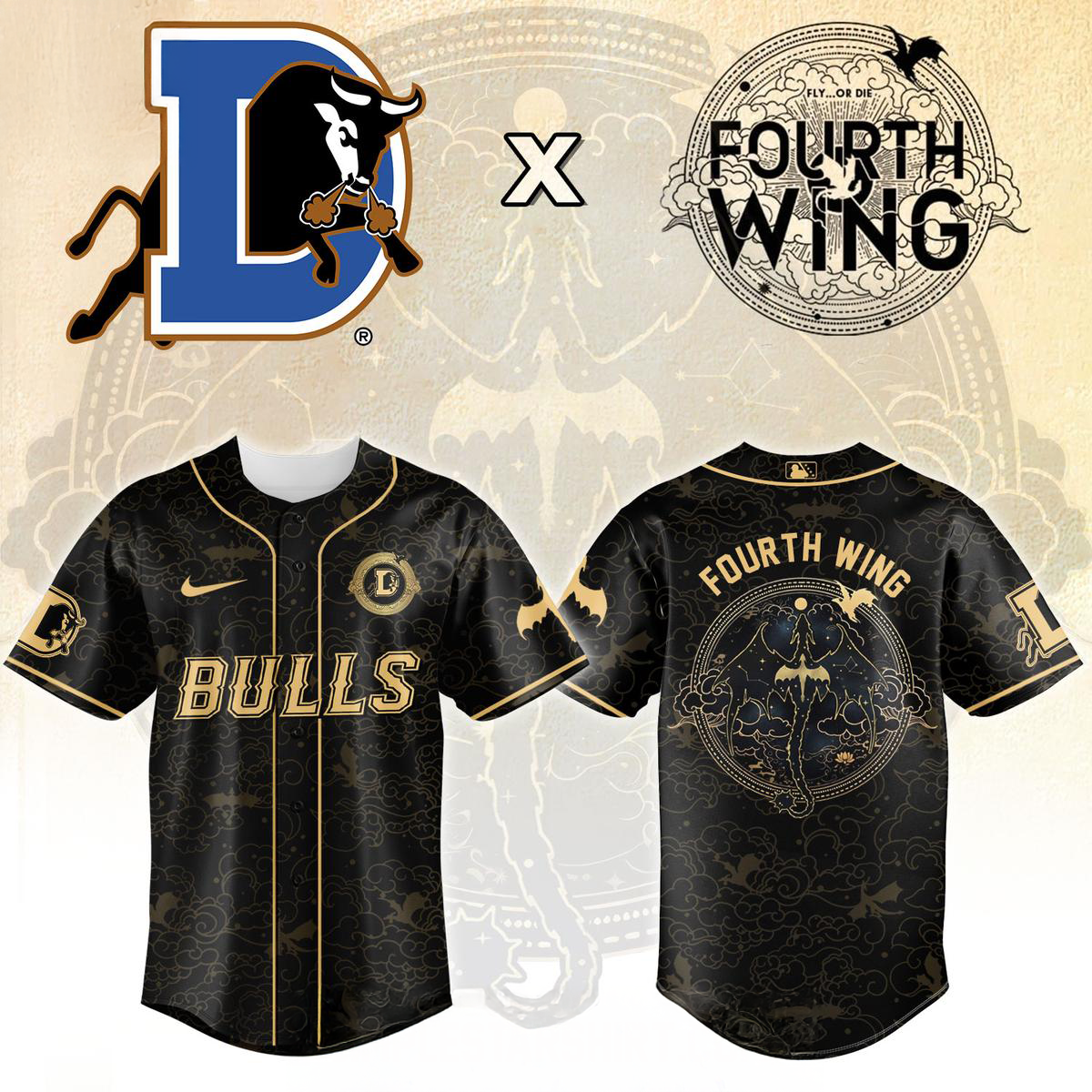 Durham Bulls x Fourth Wing Night Jersey