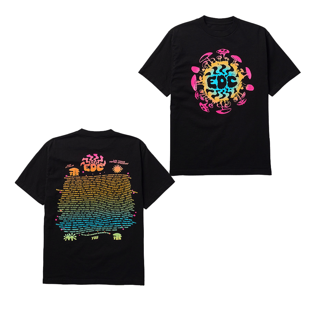 EDC Merch EDC Gradient Waves TShirt Gifts For Fans Fathers Day Gift for Husband