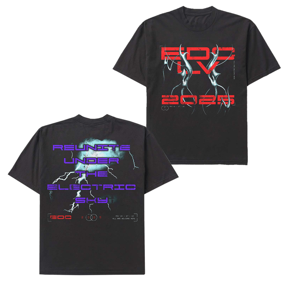 EDC Merch EDC LV 2025 Electric Reunion TShirt Gifts For Music Fans Gift Idea for Boyfriend