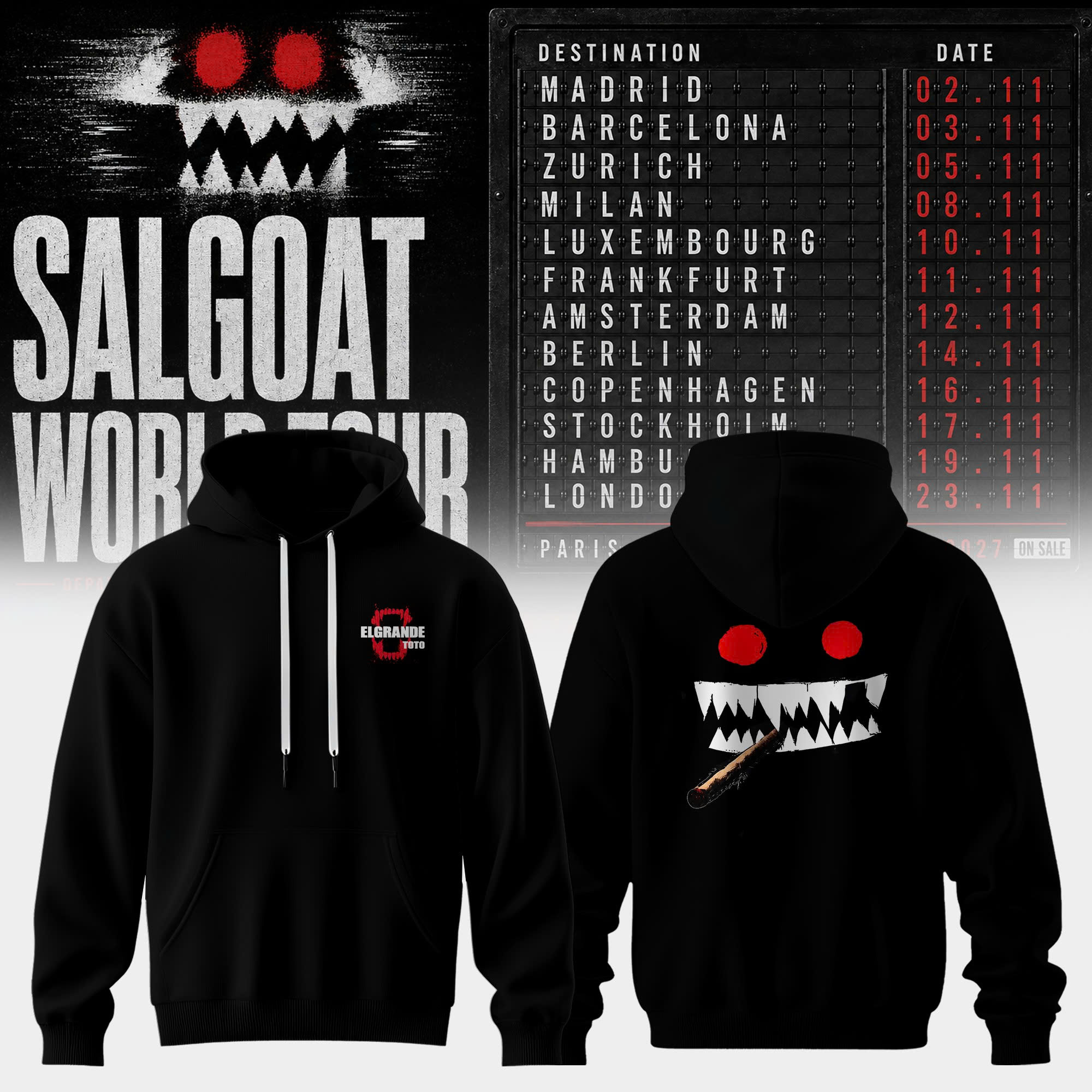 ELGRANDETOTO Salgoat World Tour Collector Edition Hoodie