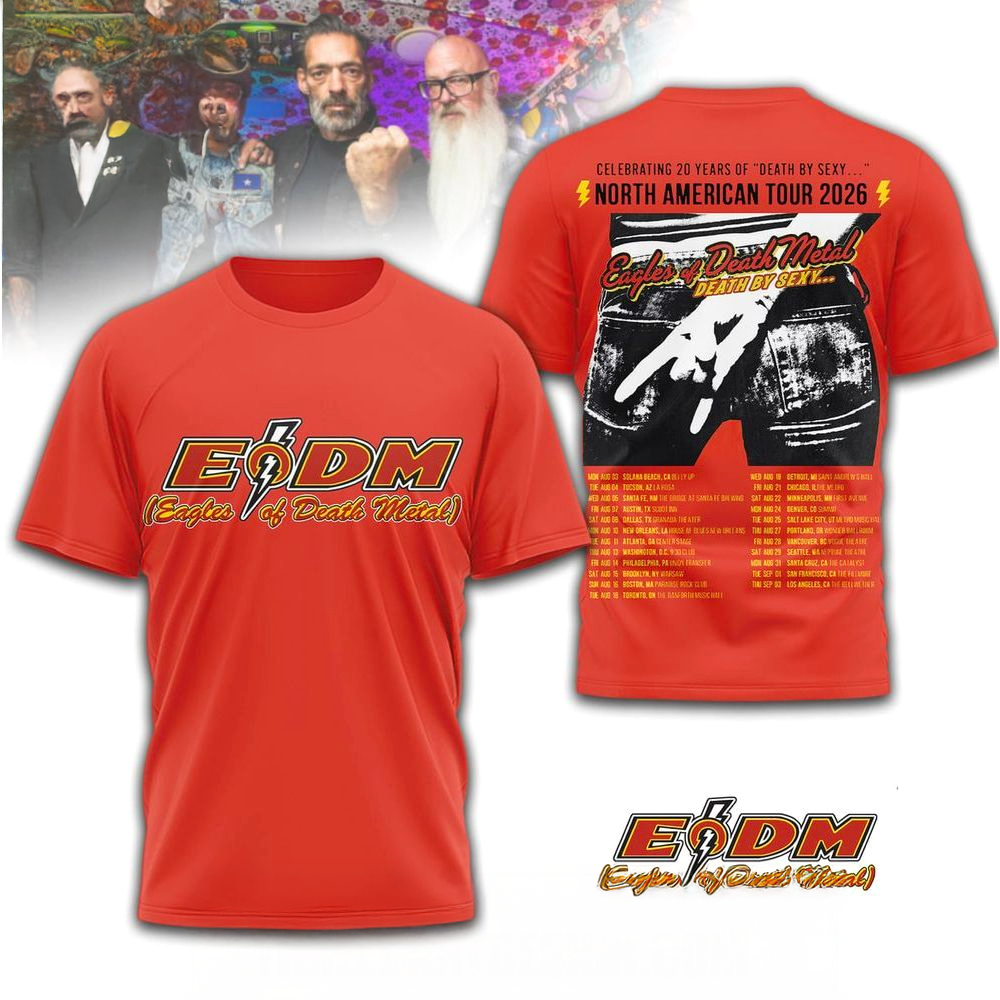 Eagles Of Death Metal Celebrating 20 Years Of Death By Sexy Tour 2026 TShirt