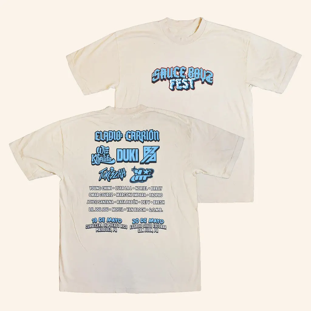 Eladio Carrion Merch Sauce Boyz Fest TShirt Gift Ideas For Boyfriend