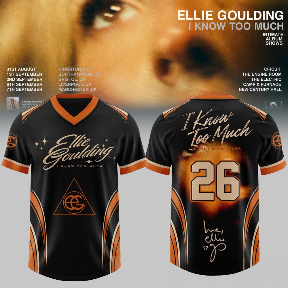 Ellie Goulding I Know Too Much Tour 3D AllOver Print Football Jersey Music Tour Fan Custom Style Jersey 1 - Unicasport Ellie Goulding I Know Too Much Tour 3D AllOver Print Football Jersey Music Tour Fan Custom Style Jersey