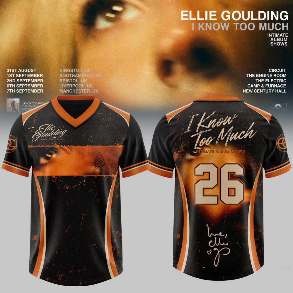 Ellie Goulding I Know Too Much Tour 3D AllOver Print Football Jersey Pop Concert Fan Sports Style Apparel 1 - Unicasport Ellie Goulding I Know Too Much Tour 3D AllOver Print Football Jersey Pop Concert Fan Sports Style Apparel