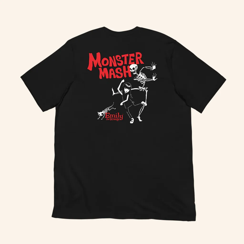 Emily Strange Merch Red Monster Mash TShirt Christmas Present Ideas For Sister