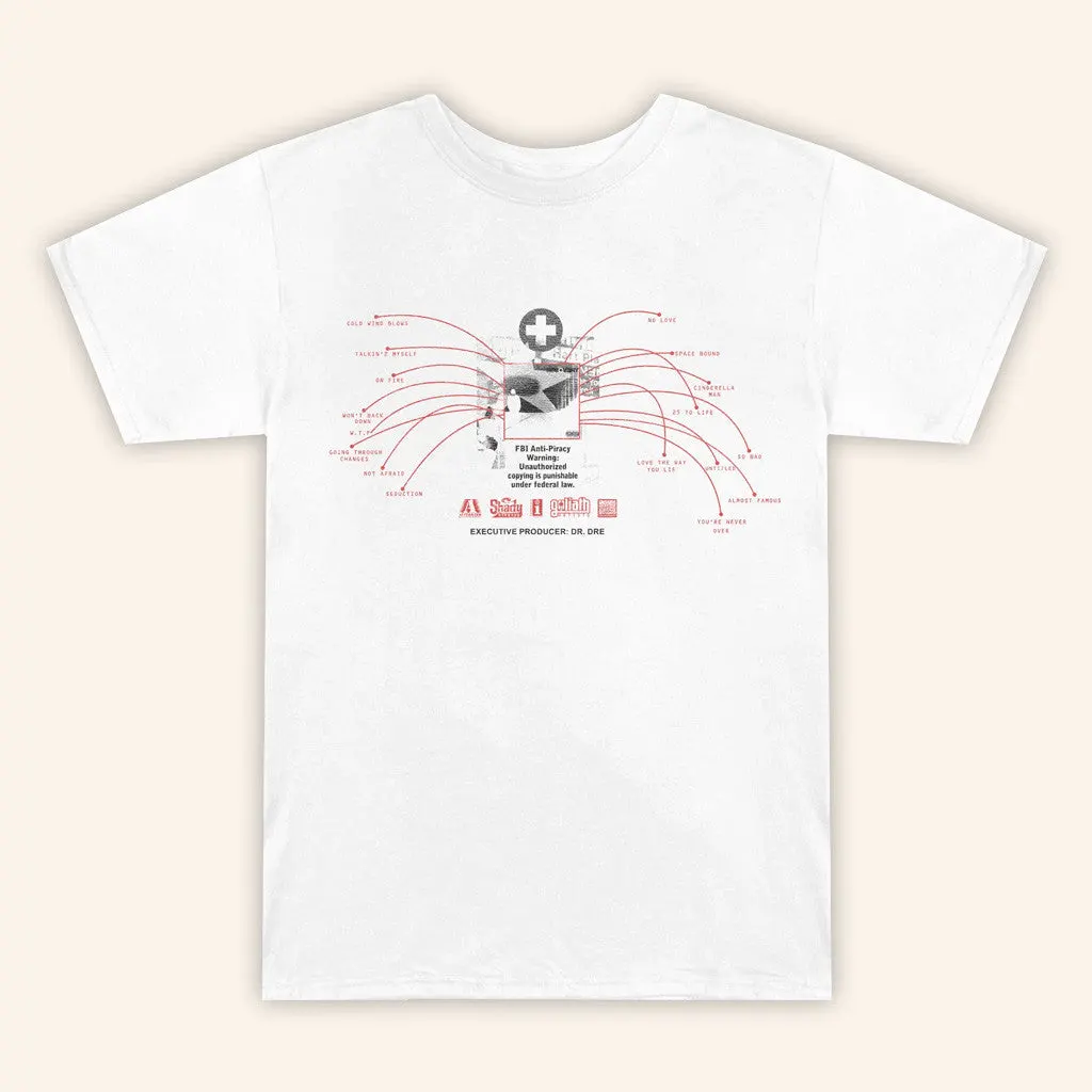 Eminem Official Merch Recovery 15th Anniversary Tracklist TShirt Best Gifts For Boyfriend