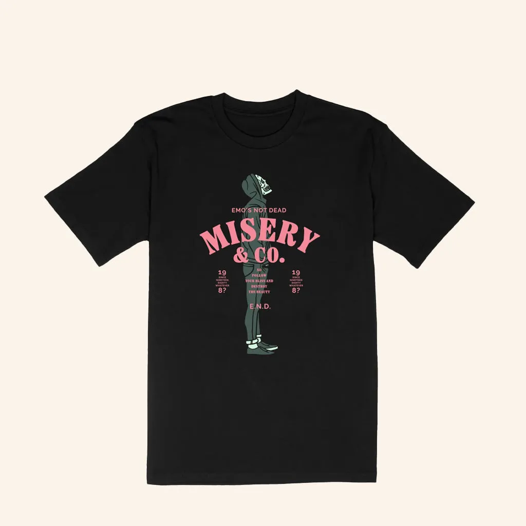 Emos Not Dead Merch Misery And Co TShirt Gifts For Dad