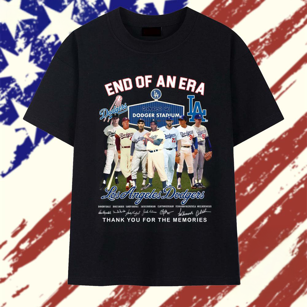 End Of An Era Los Angeles Dodgers 2025 MLB Legends Stadium T Shirt