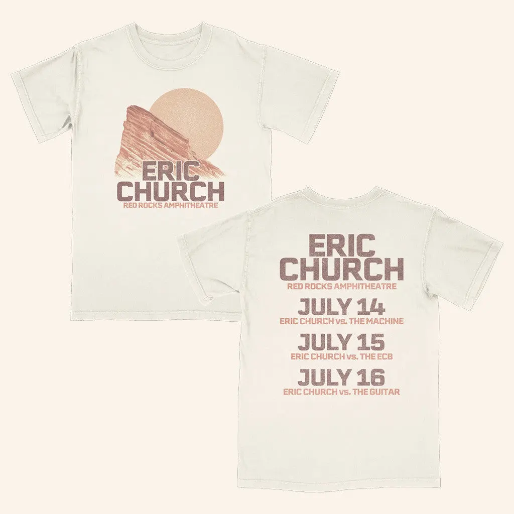 Eric Church Merch Red Rocks Event TShirt Gifts For Friends