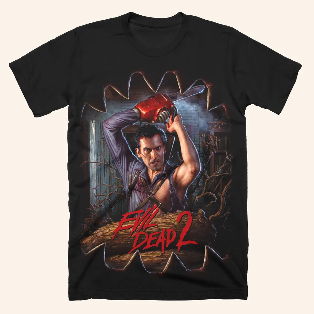 Evil Dead 2 Outside Looking In TShirt Halloween Tees Gifts For Son In Law