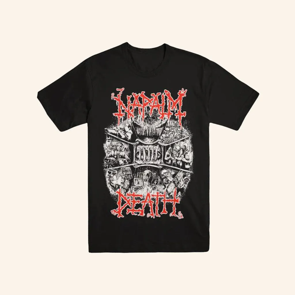 Evil Greed Merch Napalm Death Coded Smears TShirt Gifts For Besties