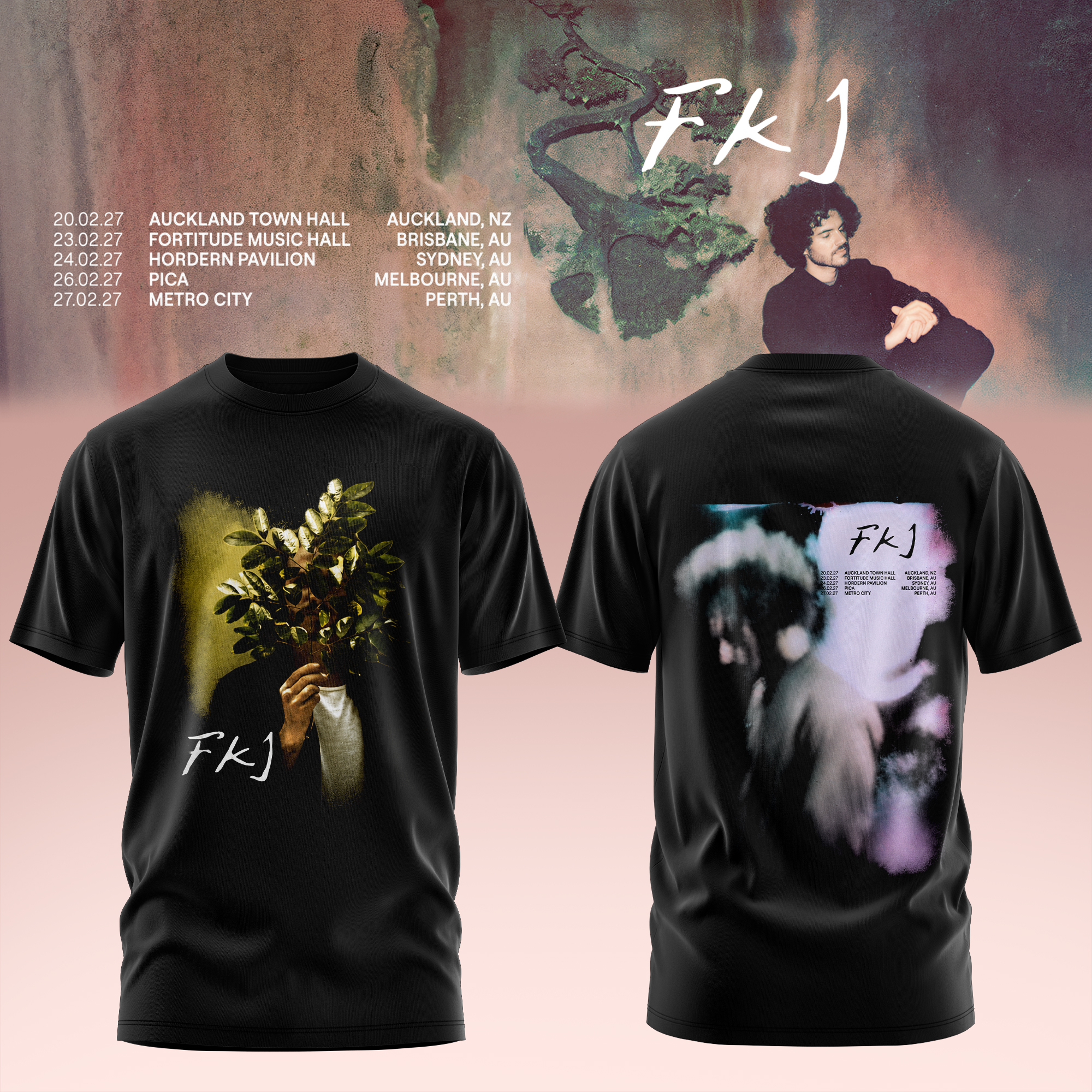 FKJ AUNZ Tour 2027 Collector Graphic T Shirt Edition