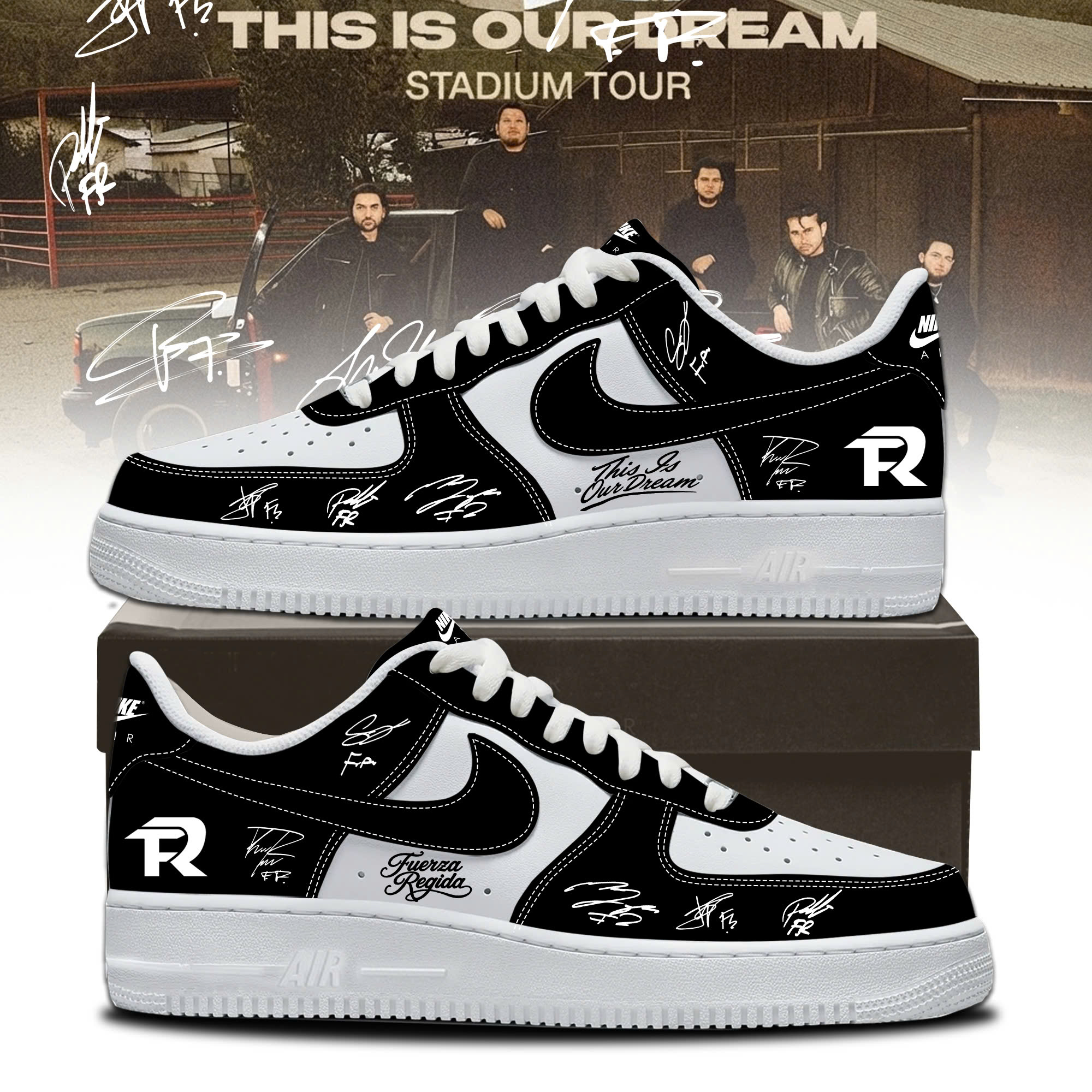 FR This Is Our Dream Collector Signature Air Force 1 Sneakers