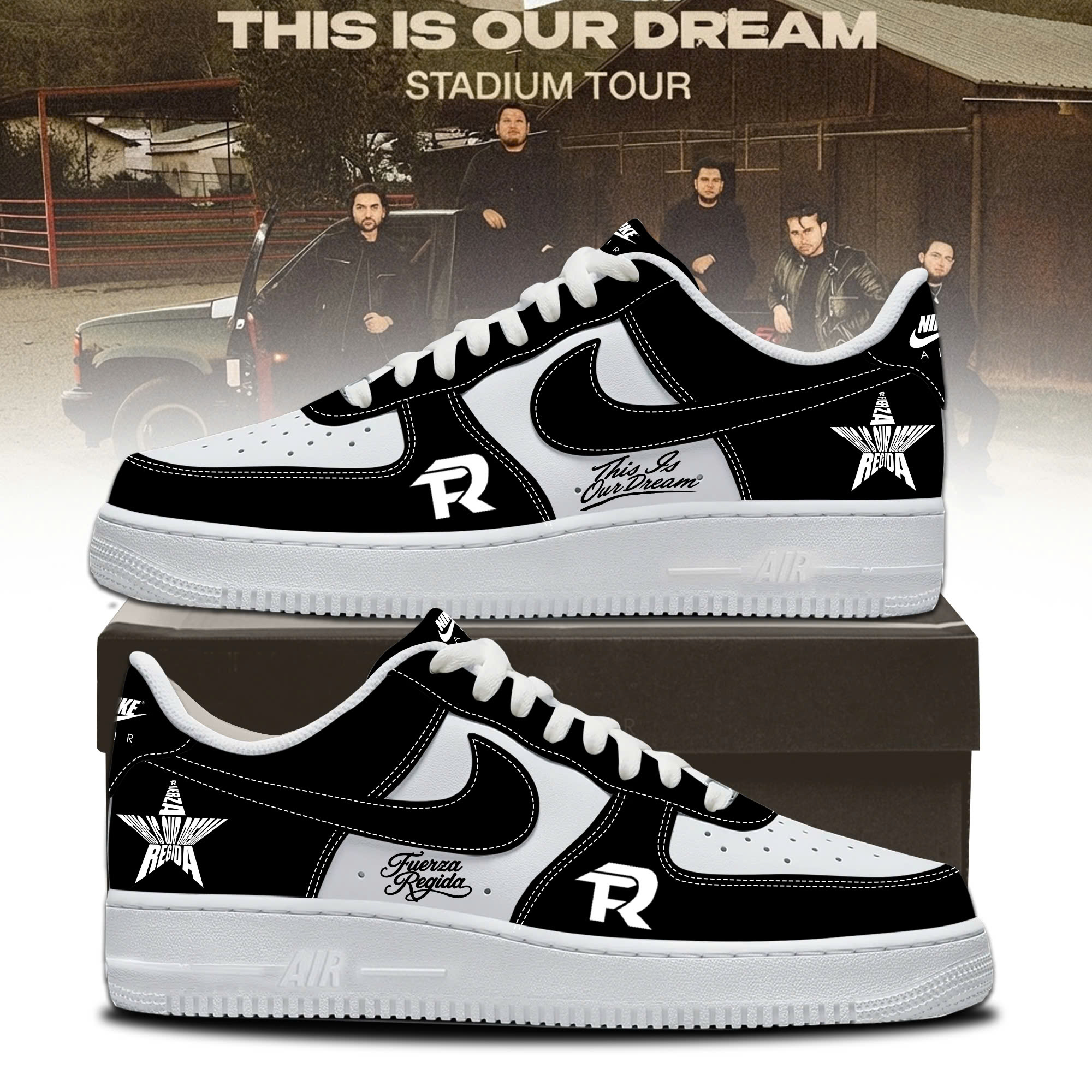 FR This Is Our Dream Limited Edition Air Force 1 Premium Fan Sneakers