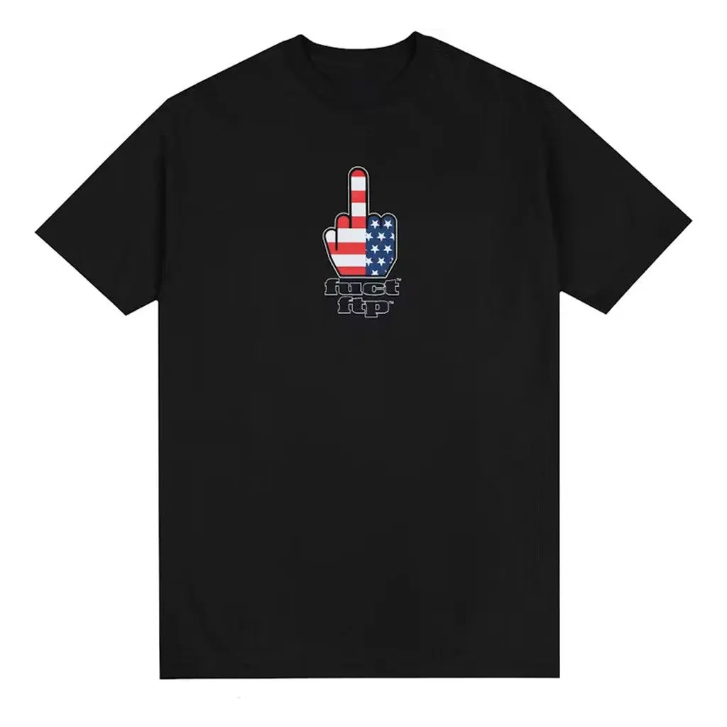 FTP Merch FTP x FUCT FTW Finger TShirt Black Gifts For Husband