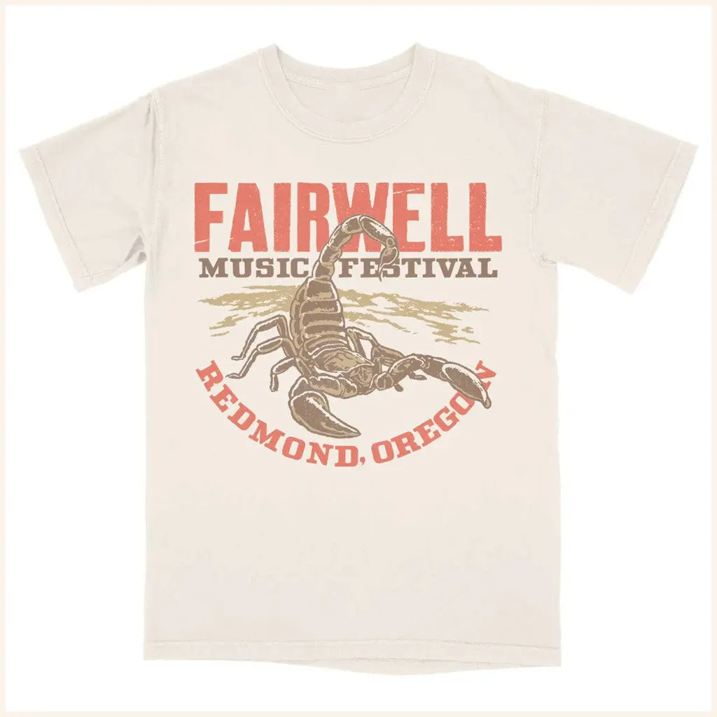 Fairwell Festival Merch 2025 Scorpion TShirt Gift Ideas For Husband