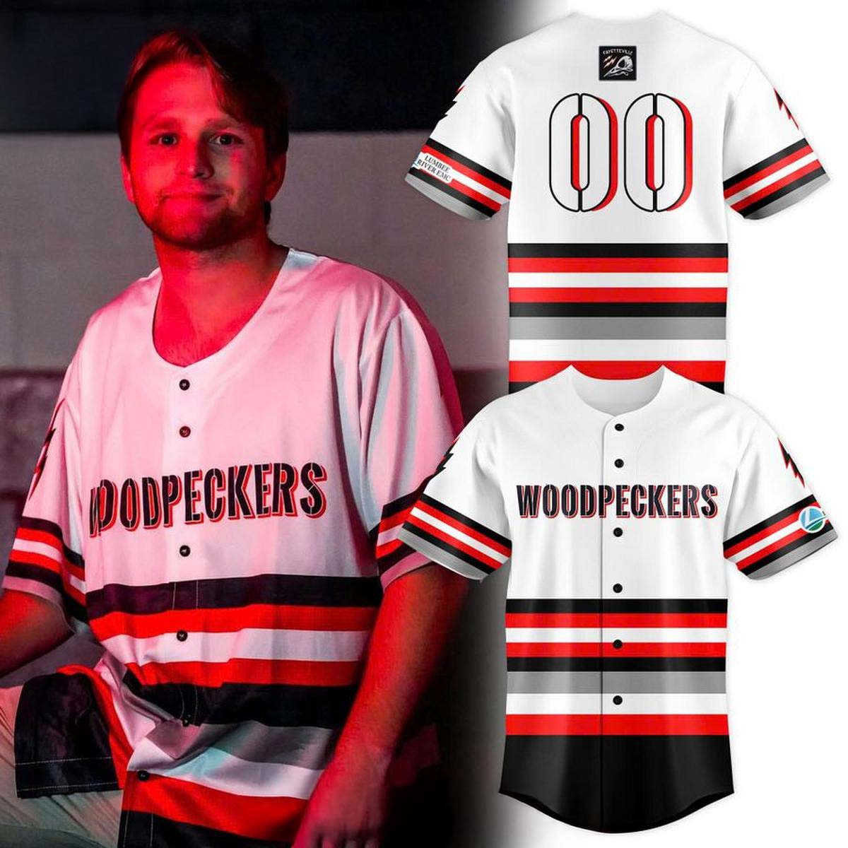 Fayetteville Woodpeckers 2026 Black Ops Night Theme Game Baseball Jersey Baseball Fanwear 2 - Unicasport Fayetteville Woodpeckers 2026 Black Ops Night Theme Game Baseball Jersey Baseball Fanwear